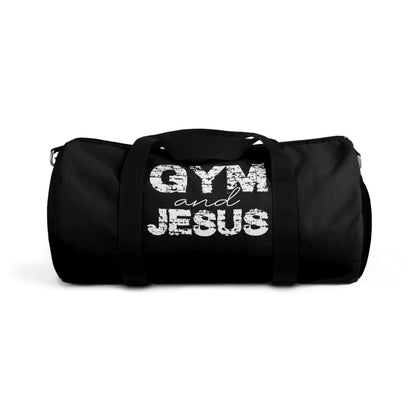 Gym and Jesus Duffel Bag - Perfect for Fitness Enthusiasts and Christian Lovers