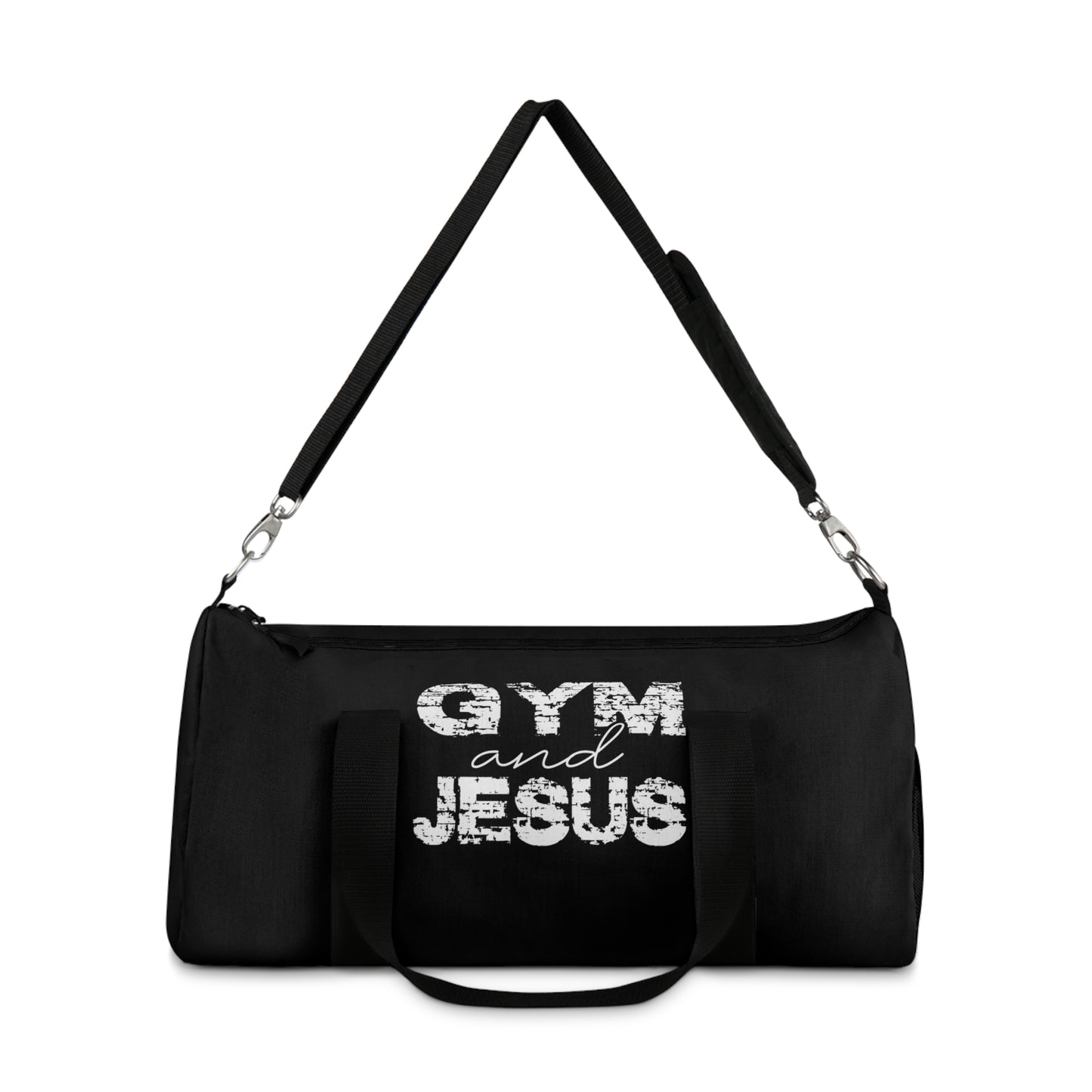 Gym and Jesus Duffel Bag - Perfect for Fitness Enthusiasts and Christian Lovers