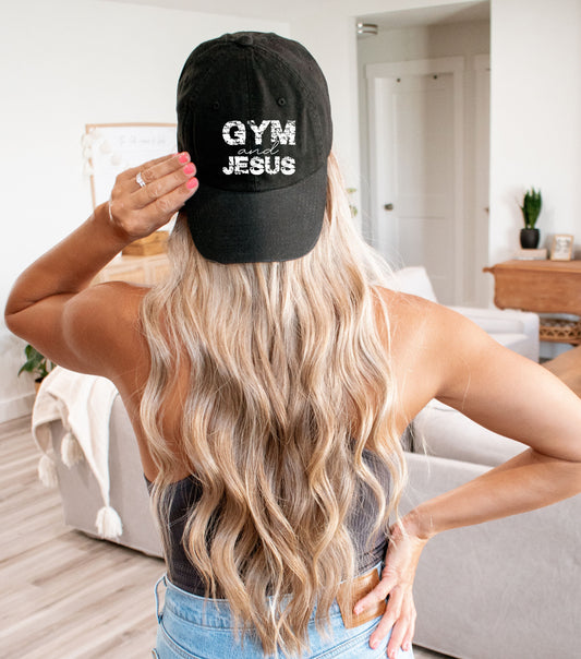 Gym and Jesus Trucker Hat