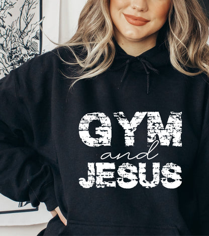 Gym and Jesus Hoodie